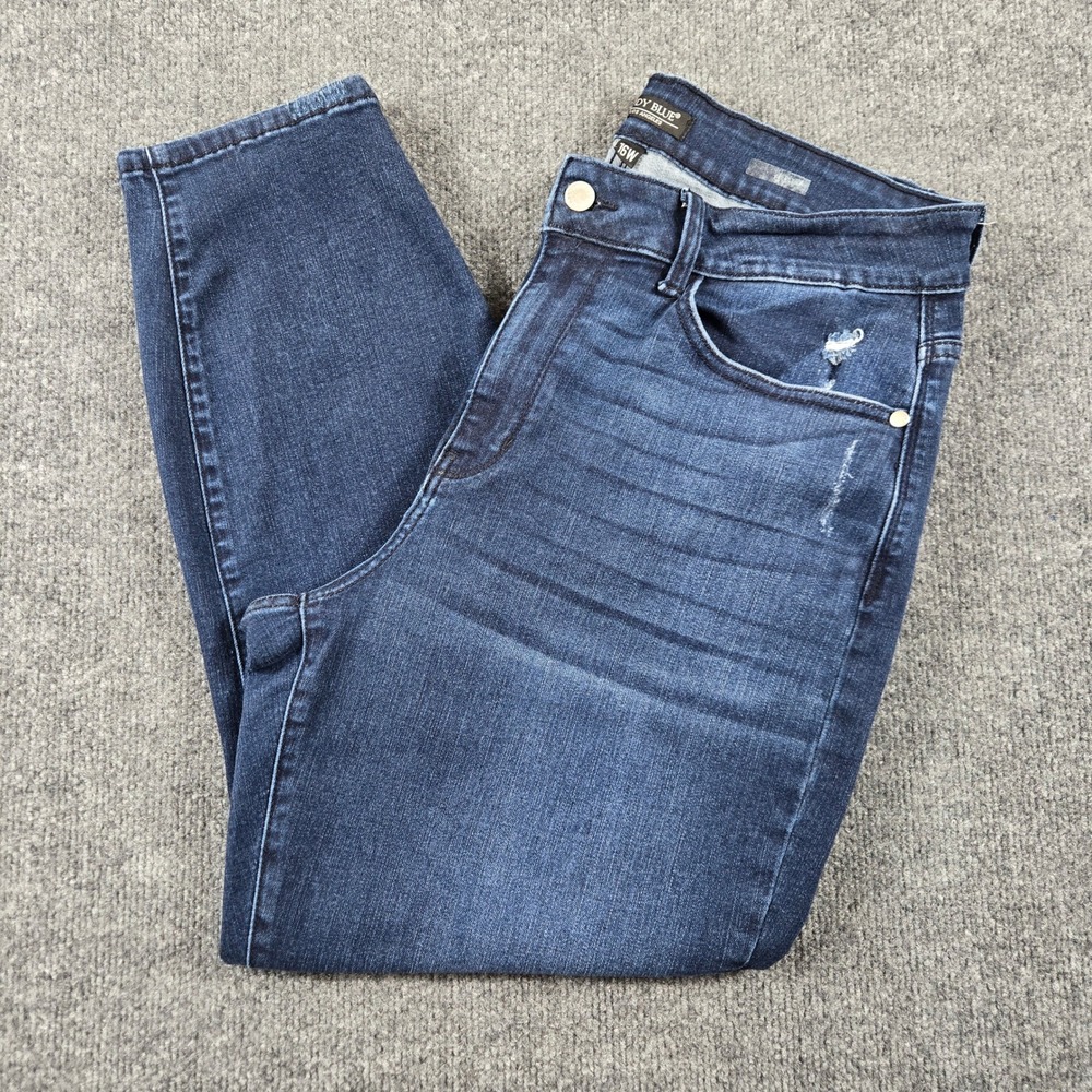 Judy Blue Skinny Jeans Womens 14W Dark Wash High Rise Stretch Denim Pants